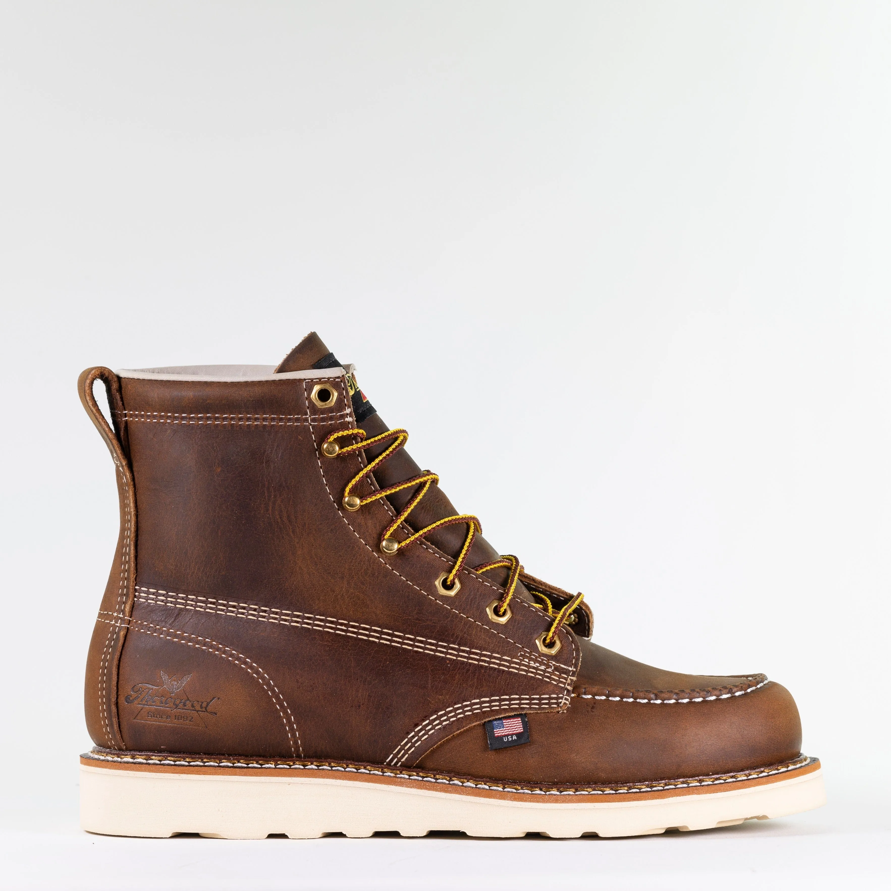 American Heritage 6” Trail Crazy Horse Moc Toe- Maxwear Wedge