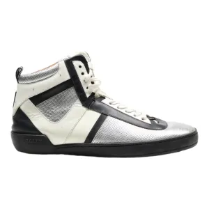 BALLY High Top Trainers Silver Synthetic Mens UK 8