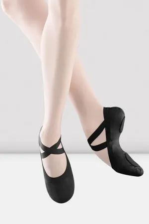Bloch S0621L Ladies Black Color Pro Elastic Canvas Ballet Shoes