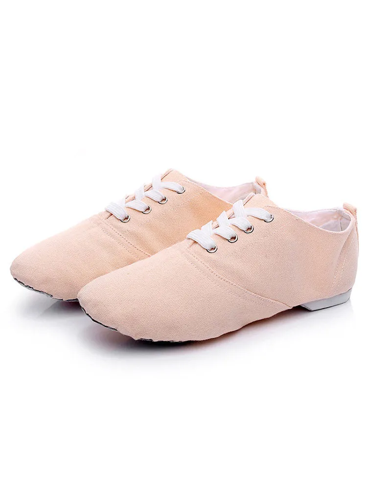 Canvas Jazz Dance Shoes Low Top Frenulum-free Dance Shoes