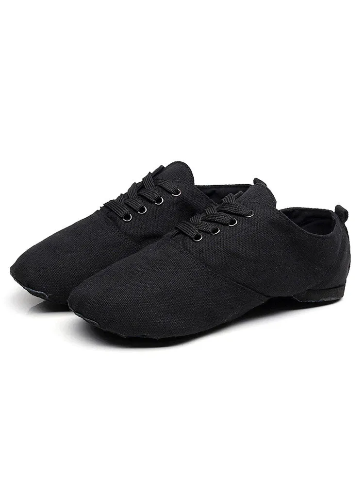 Canvas Jazz Dance Shoes Low Top Frenulum-free Dance Shoes