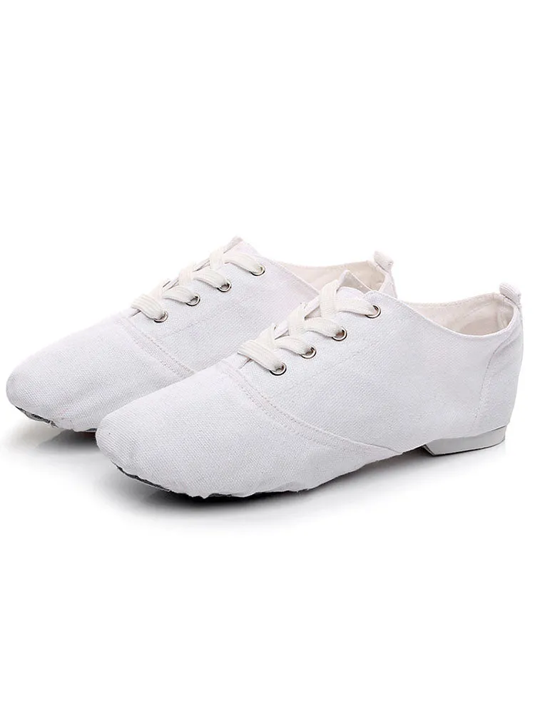 Canvas Jazz Dance Shoes Low Top Frenulum-free Dance Shoes