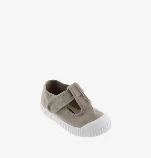 Canvas Strap Sandal Beige