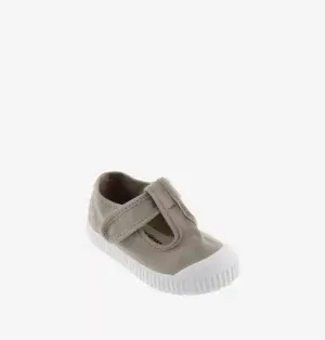 Canvas Strap Sandal Beige