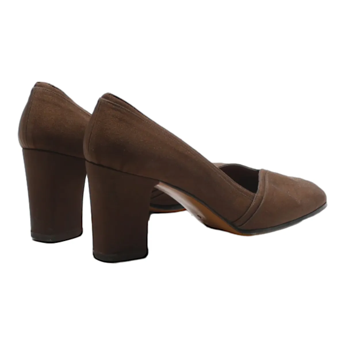 CAPRICCIO Block Heels Brown Leather Womens UK 3