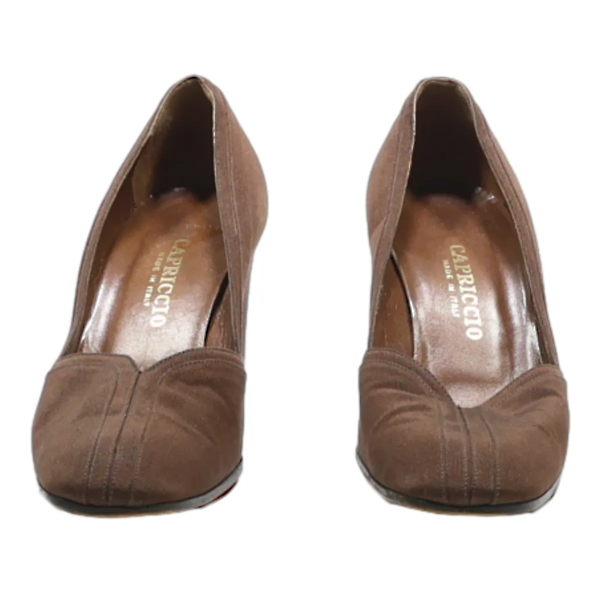 CAPRICCIO Block Heels Brown Leather Womens UK 3