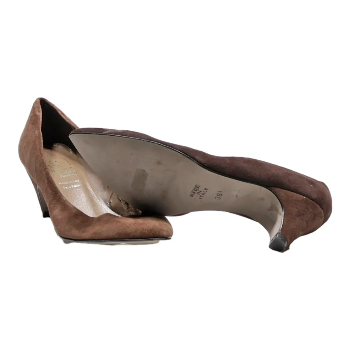 C'EST MOI Pump Heels Brown Synthetic Womens UK 3