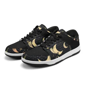 Crescent Moons Dunk Low Top Leather Sneakers
