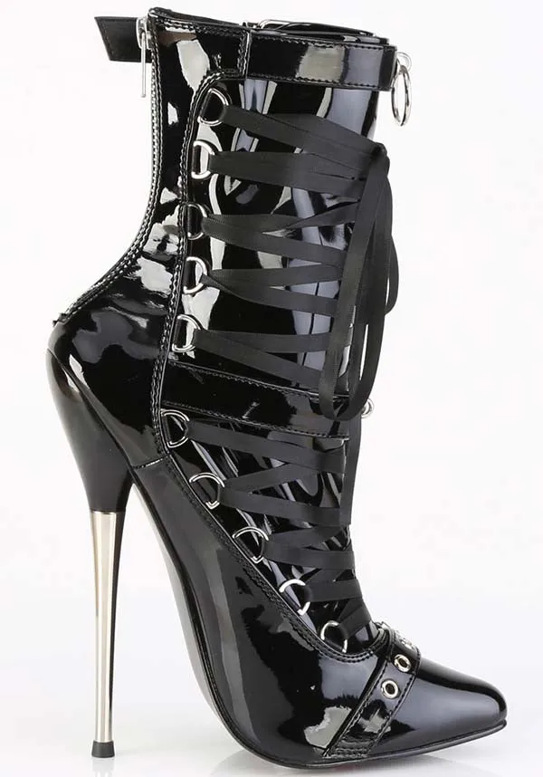 Dagger-1032 [Black Patent] | HEELS [PREORDER]