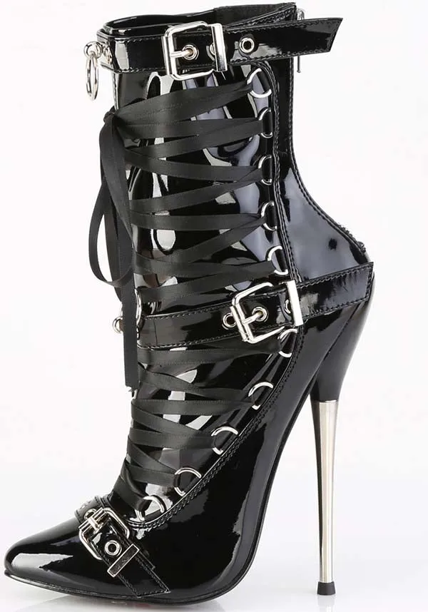 Dagger-1032 [Black Patent] | HEELS [PREORDER]