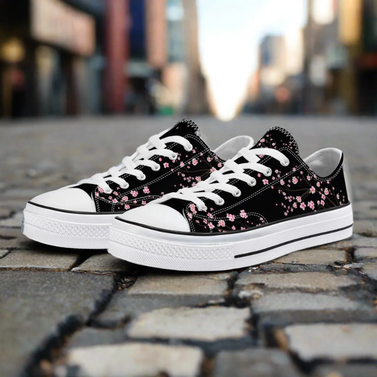 Dark Night Sakura Classic Low Top