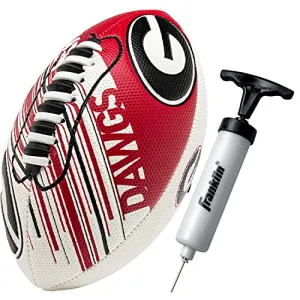 Franklin Sports Georgia Bulldogs Football - Youth Mini Football - 8.5" Football- SPACELACE Easy Grip Texture- Perfect for Kids !