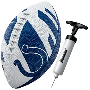 Franklin Sports NFL Indianapolis Colts Football - Youth Football - Mini 8.5" Rubber Football - Perfect for Kids - Team Logos and Colors!