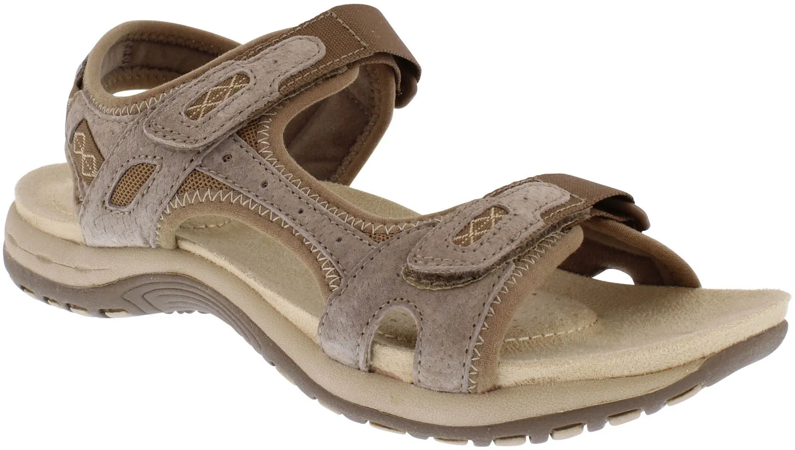 Free Spirit Frisco Touch Fasten Sandal Toffee 40542