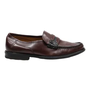 GALLUS Moccasin Shoes Brown Leather Mens UK 8