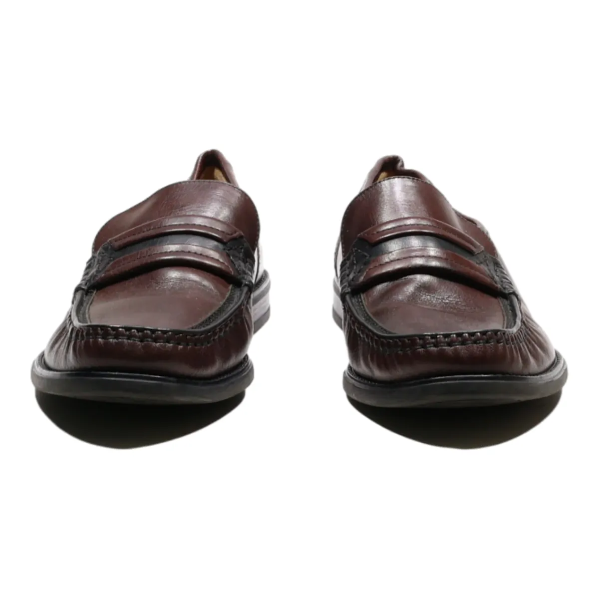 GALLUS Moccasin Shoes Brown Leather Mens UK 8
