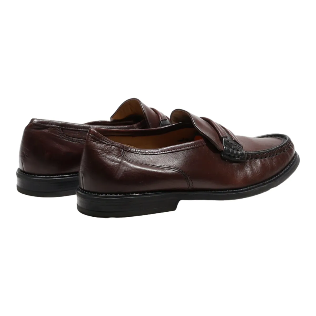 GALLUS Moccasin Shoes Brown Leather Mens UK 8