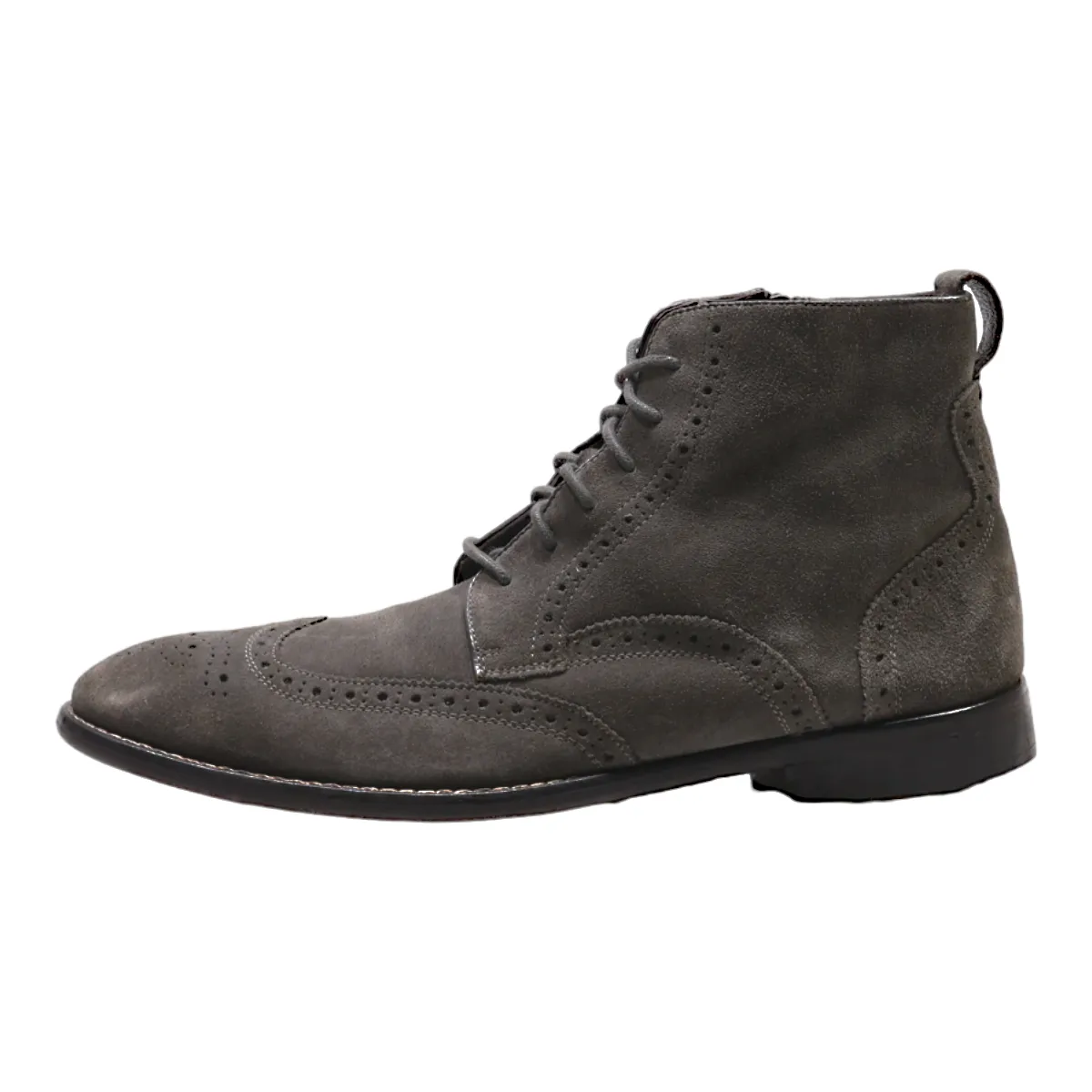 JOHN VARVATOS Ankle Boots Grey Leather Mens UK 11