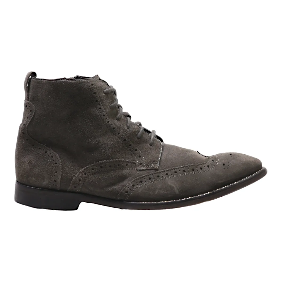 JOHN VARVATOS Ankle Boots Grey Leather Mens UK 11
