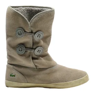 LACOSTE Ankle Boots Grey Synthetic Womens UK 6