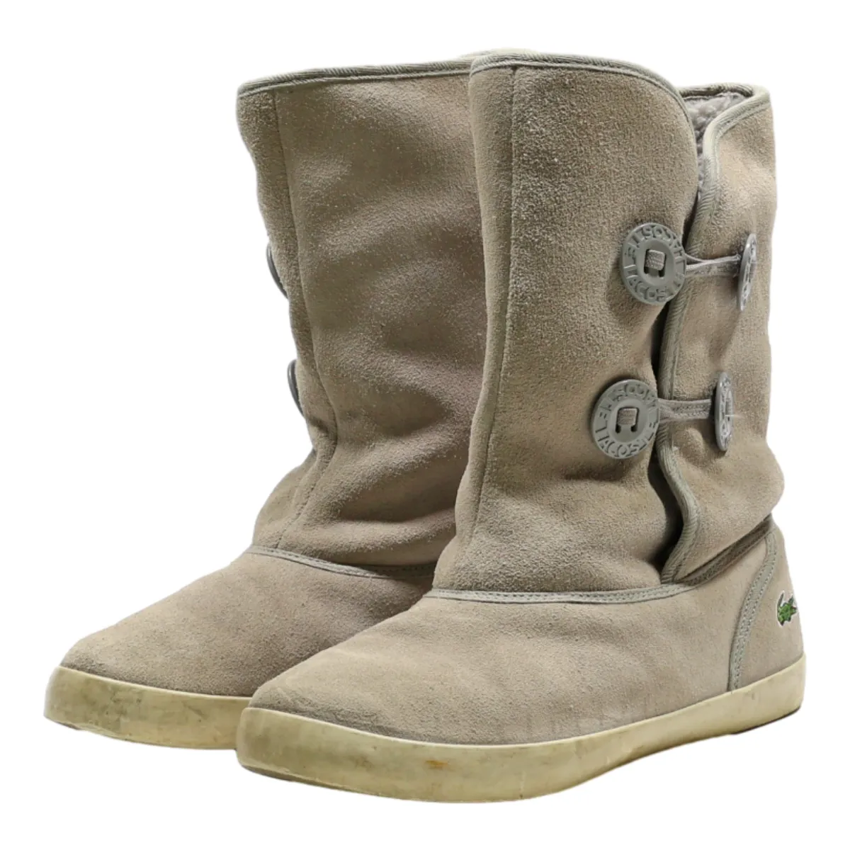 LACOSTE Ankle Boots Grey Synthetic Womens UK 6