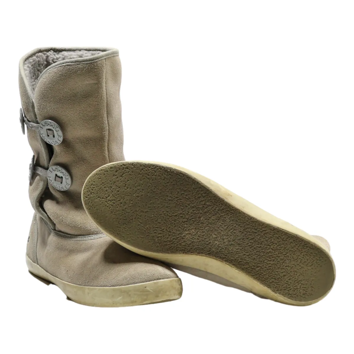 LACOSTE Ankle Boots Grey Synthetic Womens UK 6