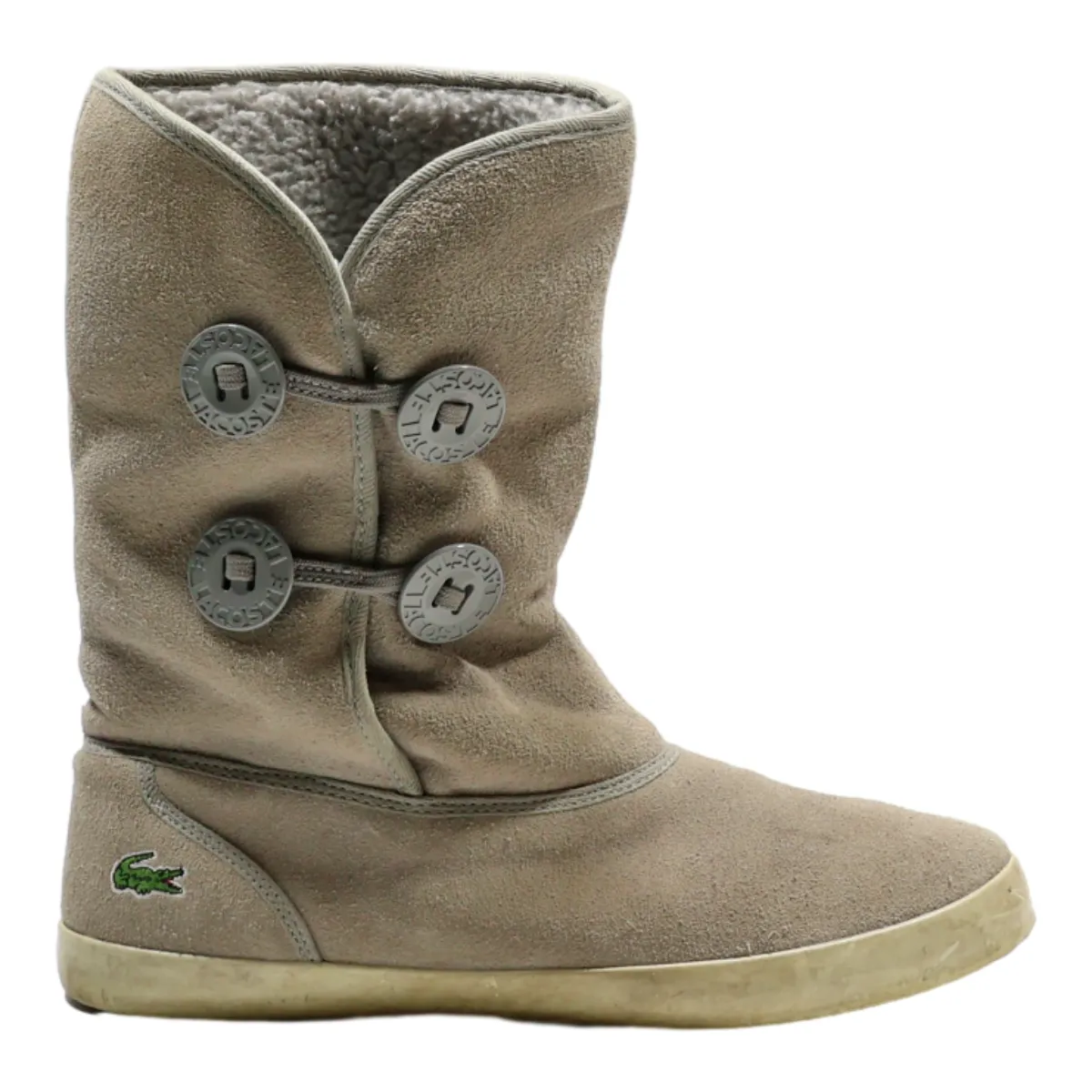 LACOSTE Ankle Boots Grey Synthetic Womens UK 6