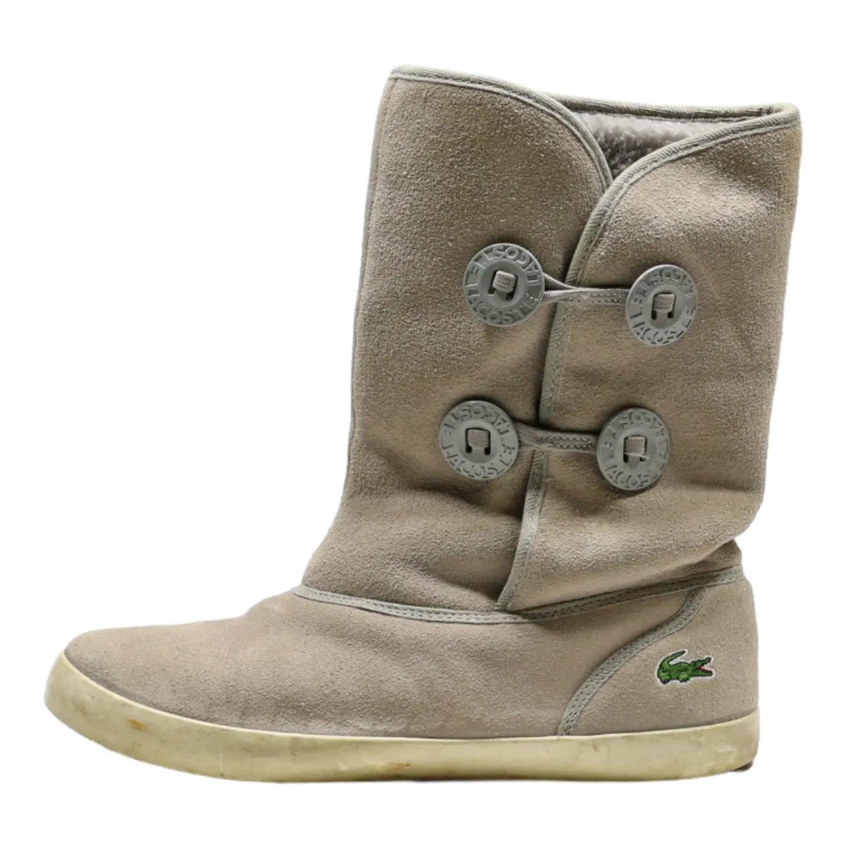 LACOSTE Ankle Boots Grey Synthetic Womens UK 6
