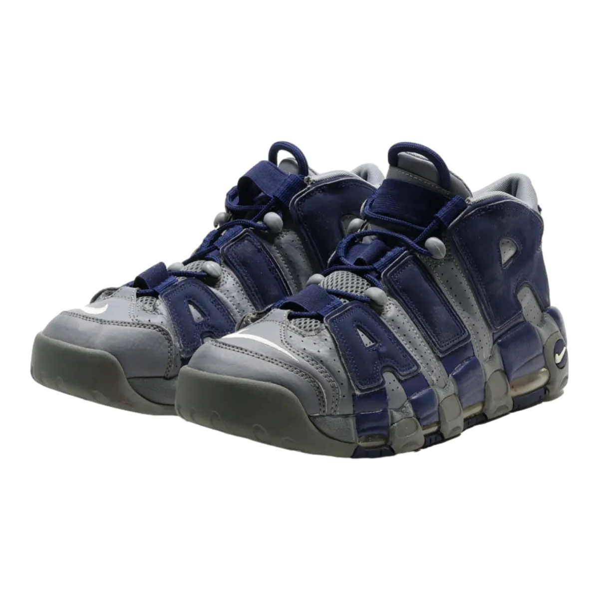 NIKE Air More Uptempo 2018 Platform Trainers Blue Leather Mens UK 9