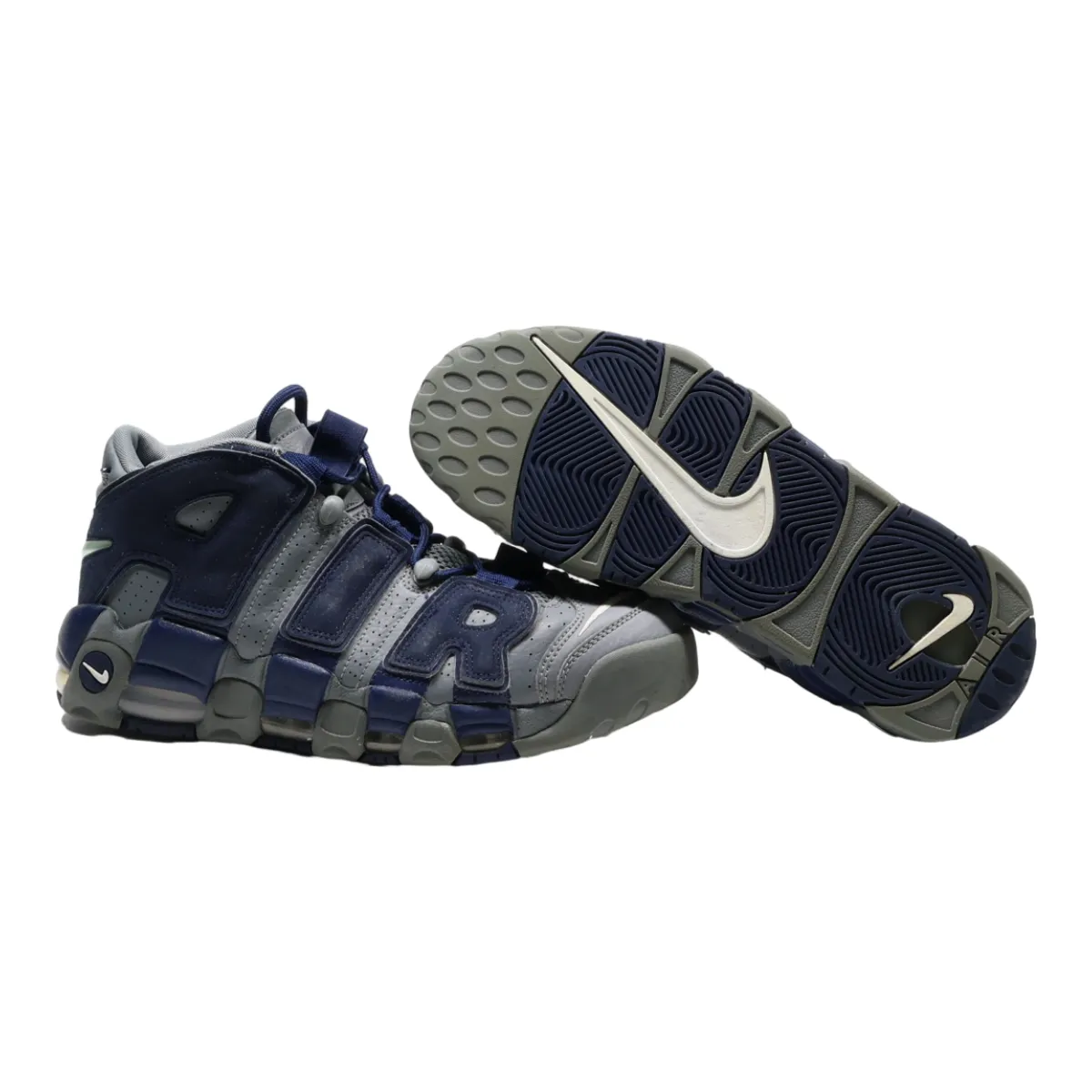 NIKE Air More Uptempo 2018 Platform Trainers Blue Leather Mens UK 9