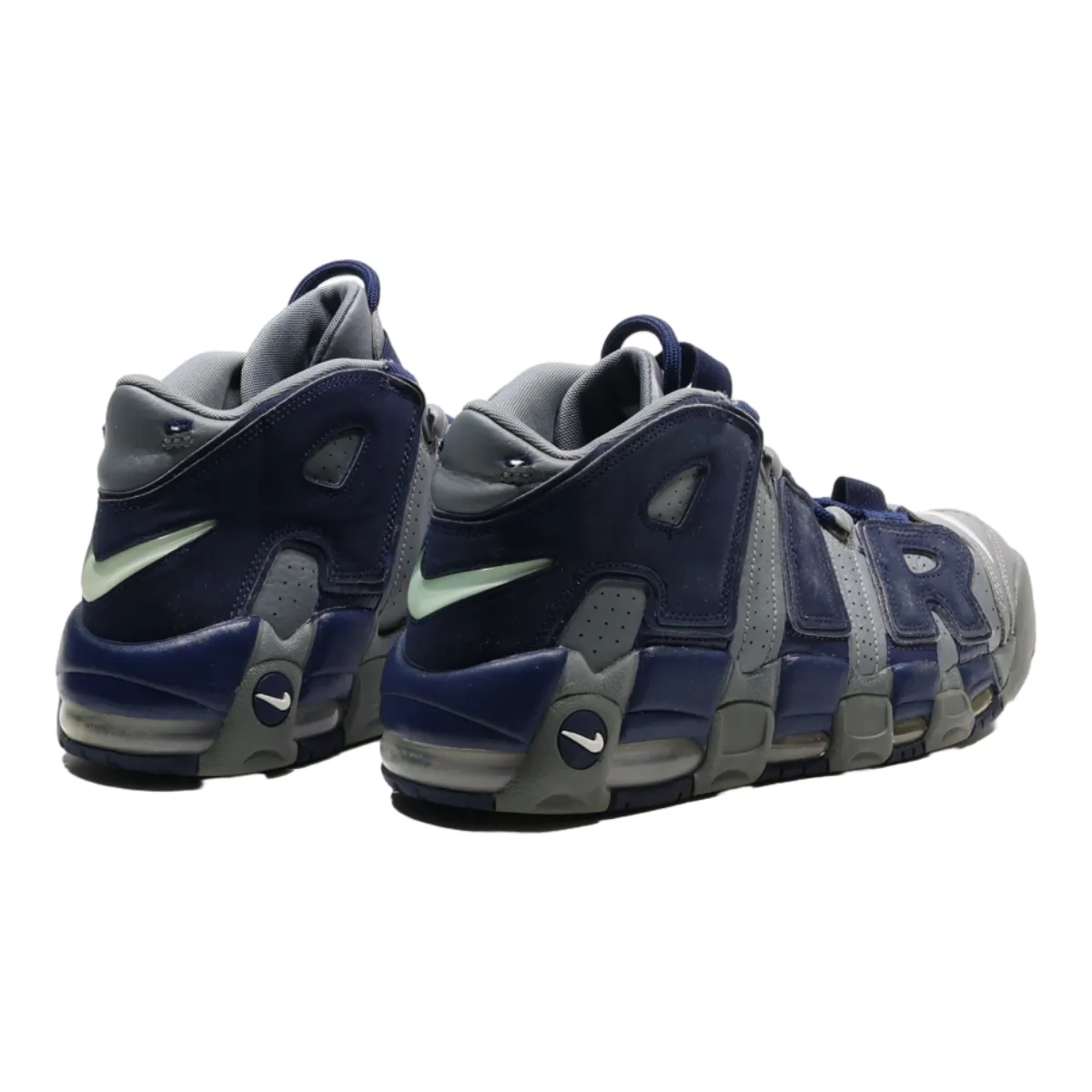NIKE Air More Uptempo 2018 Platform Trainers Blue Leather Mens UK 9