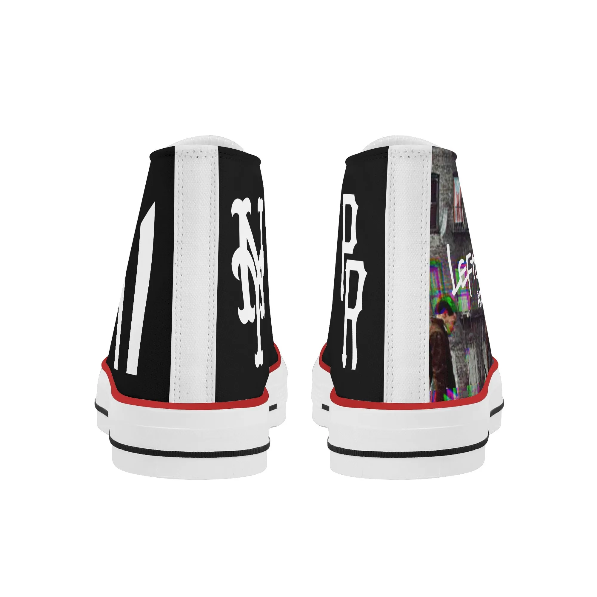 "The Leftovers NYC" Men's Classic High Top Canvas Shoes
