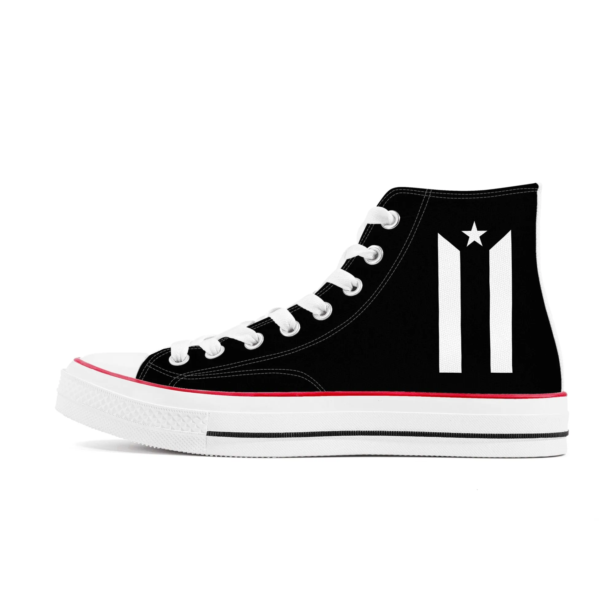"The Leftovers NYC" Men's Classic High Top Canvas Shoes