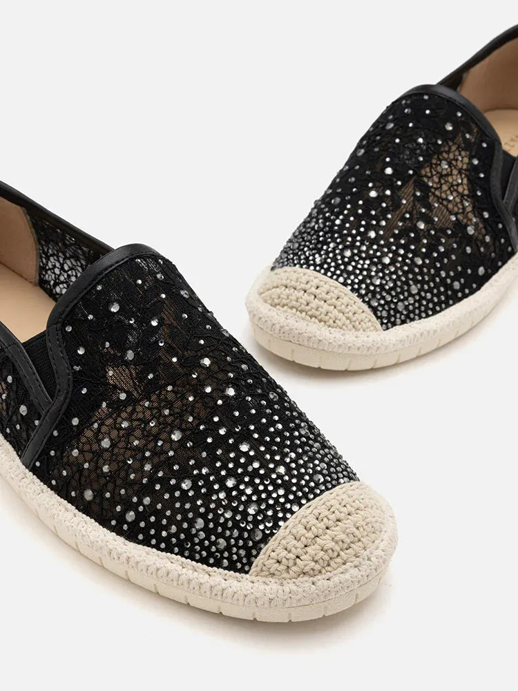 Sabrina Crystal Embellished Espadrilles