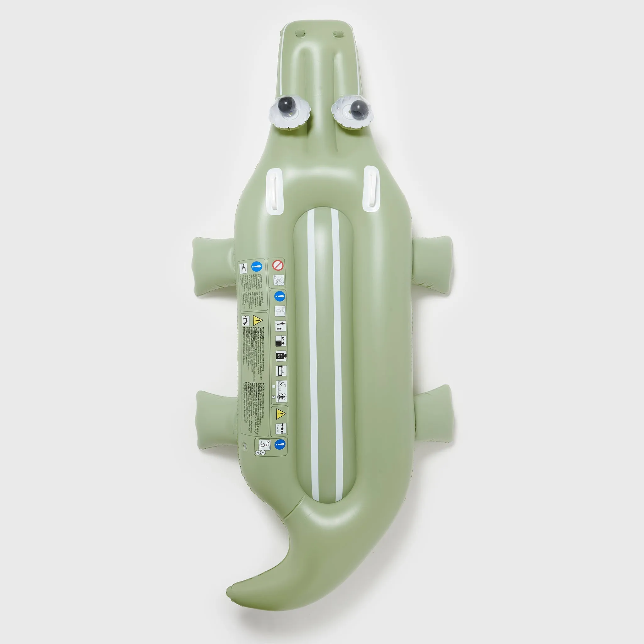 SUNNYLiFE Kids Lie-On Float Cookie The Croc Khaki