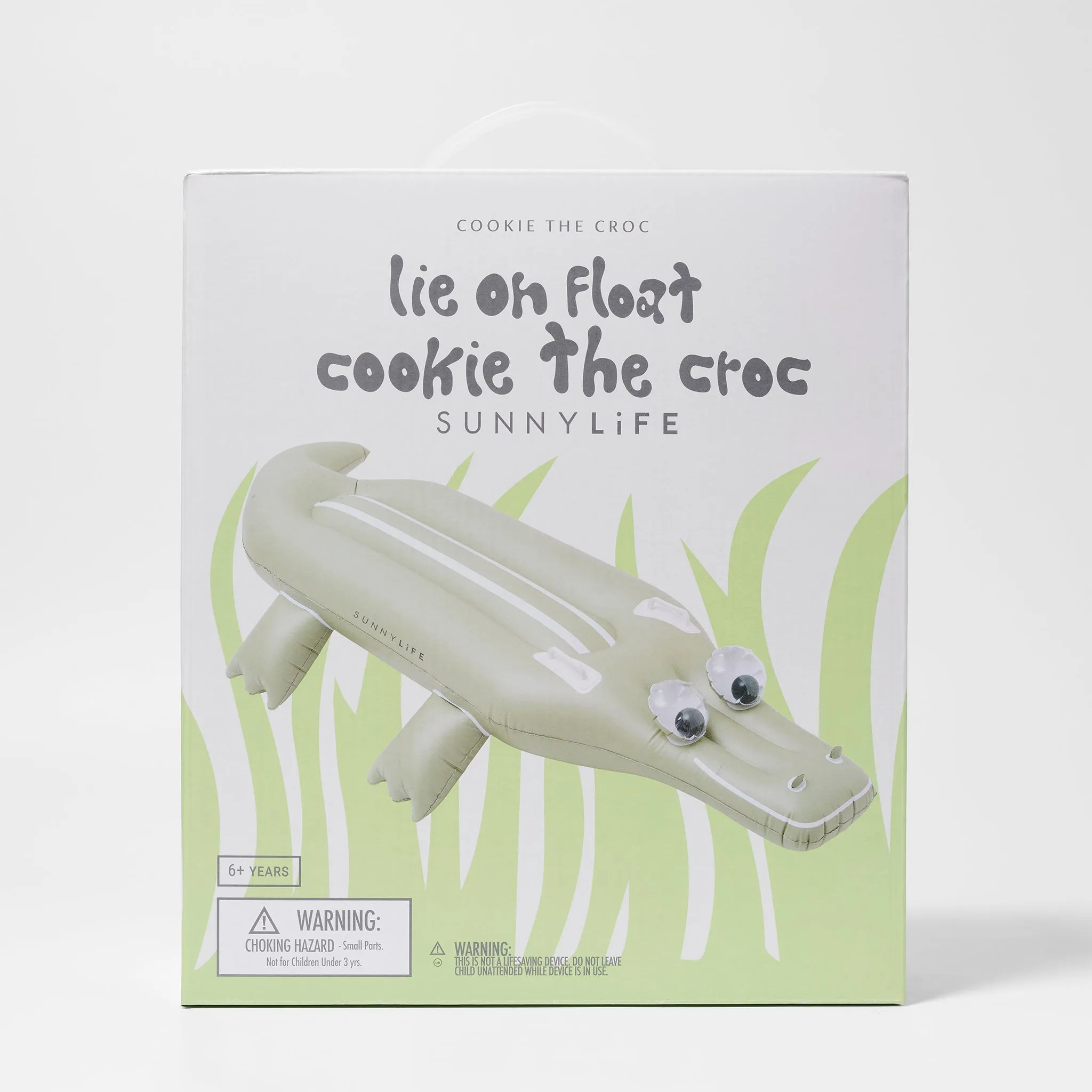SUNNYLiFE Kids Lie-On Float Cookie The Croc Khaki