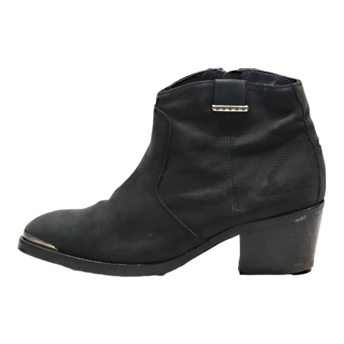 TOMMY HILFIGER DENIM Ankle Boots Black Suede Womens UK 4