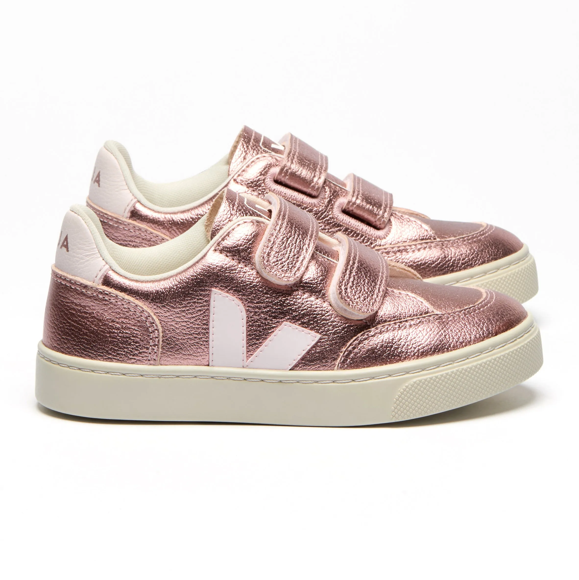 V-12 Chromefree Leather Sneakers - Pearl Rose
